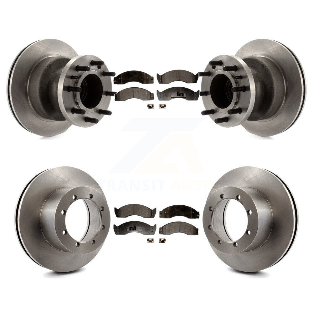 Kit de plaquettes semi-métalliques de Rotor de frein avant et arrière, pour Ford E-450 Econoline Super Dut