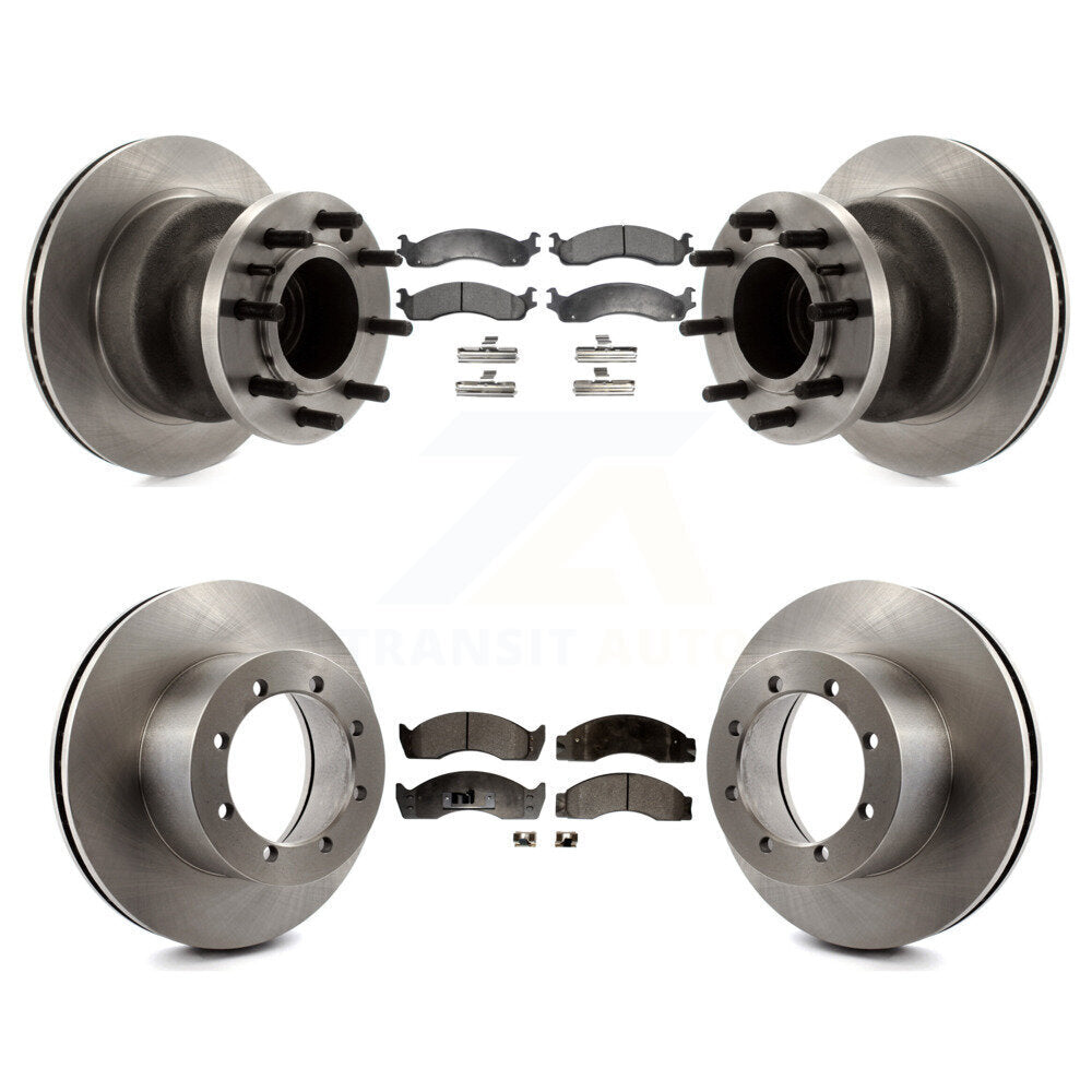 Kit de plaquettes semi-métalliques de Rotor de frein avant et arrière, pour Ford E-450 Super Duty Econolin