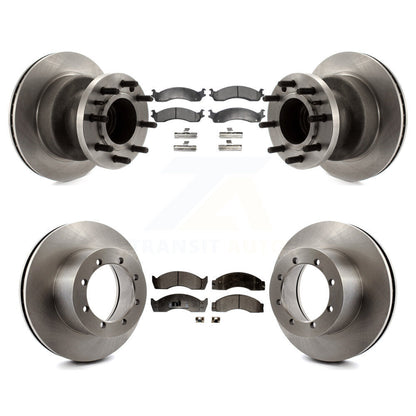 Kit de plaquettes semi-métalliques de Rotor de frein avant et arrière, pour Ford E-450 Super Duty Econolin
