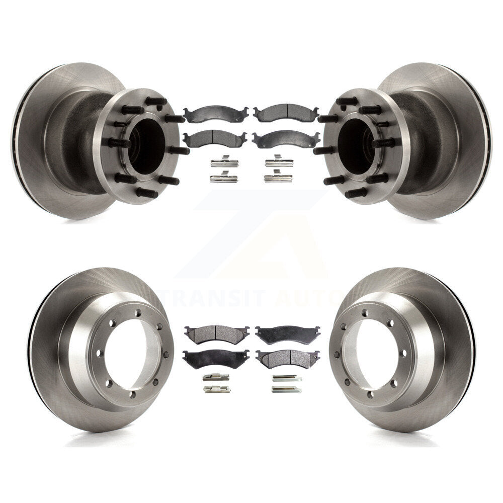 Kit de plaquettes semi-métalliques de Rotor de frein avant et arrière, pour Ford E-350 Super Duty Econolin