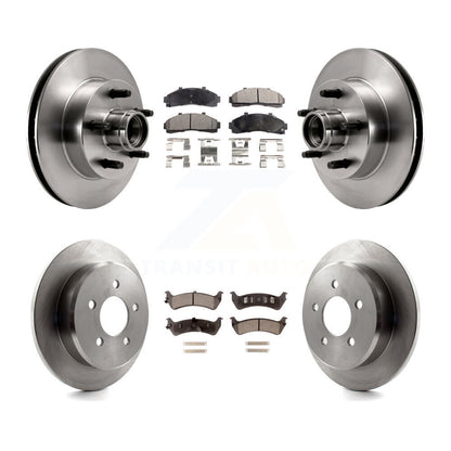 Kit de rotors de frein à disque avant et arrière et plaquettes semi-métalliques pour Ford Ranger