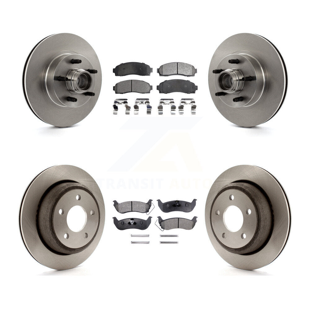 Kit de rotors de frein à disque avant et arrière et plaquettes semi-métalliques pour Mazda B2300