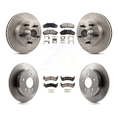 Kit de rotors de frein à disque avant et arrière et plaquettes semi-métalliques pour Ford Ranger