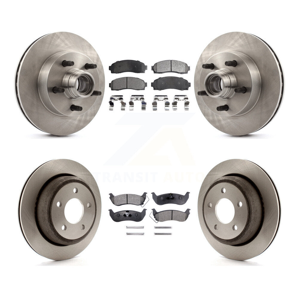 Kit de rotors de frein à disque avant et arrière et plaquettes semi-métalliques pour Mazda B2300