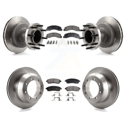 Kit de rotors de frein à disque avant et arrière et plaquettes semi-métalliques pour Ford F-350 Super Dut