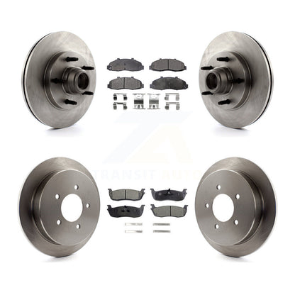 Kit de disques de frein à disque avant et arrière et plaquettes semi-métalliques pour Ford F-150