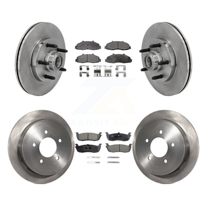 Kit de rotor de frein avant et arrière et plaquettes semi-métalliques pour Lincoln Blackwoo 2002-2003
