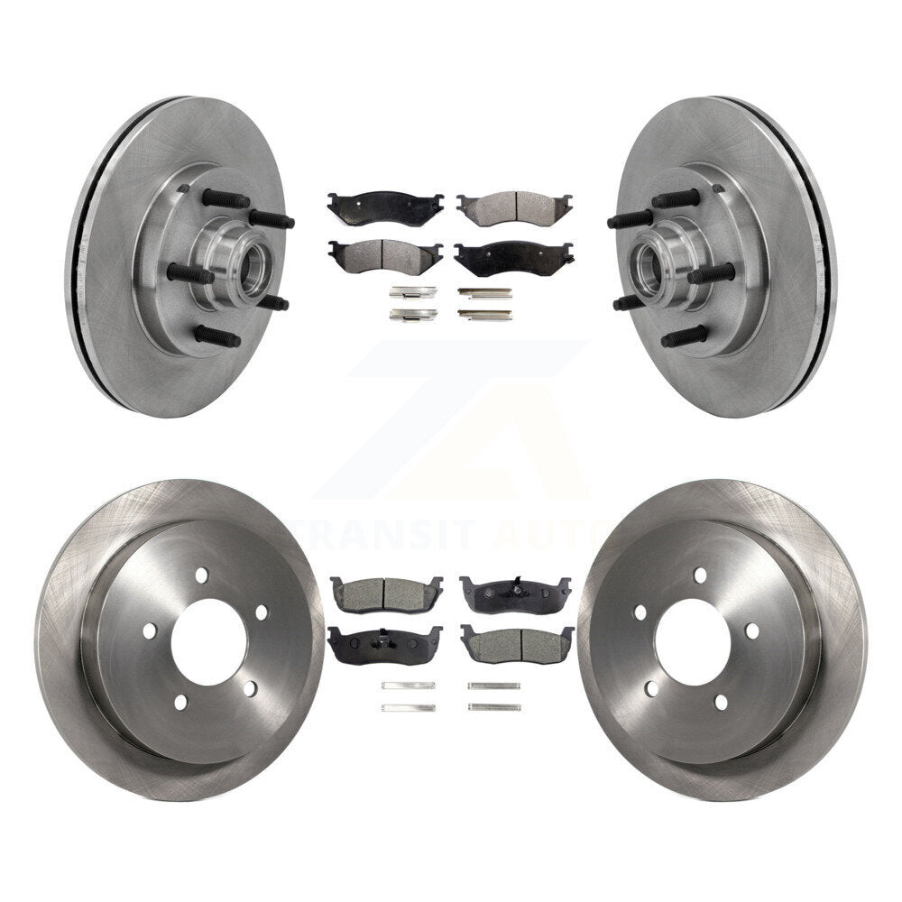 Rotors de frein à disque avant et arrière et Kit de plaquettes semi-métalliques pour Ford F-150 Heritage RW