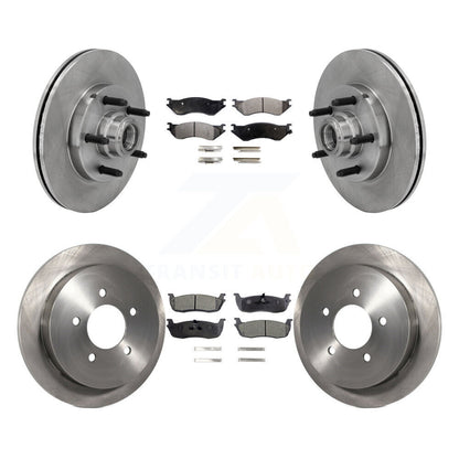 Rotors de frein à disque avant et arrière et Kit de plaquettes semi-métalliques pour Ford F-150 Heritage RW