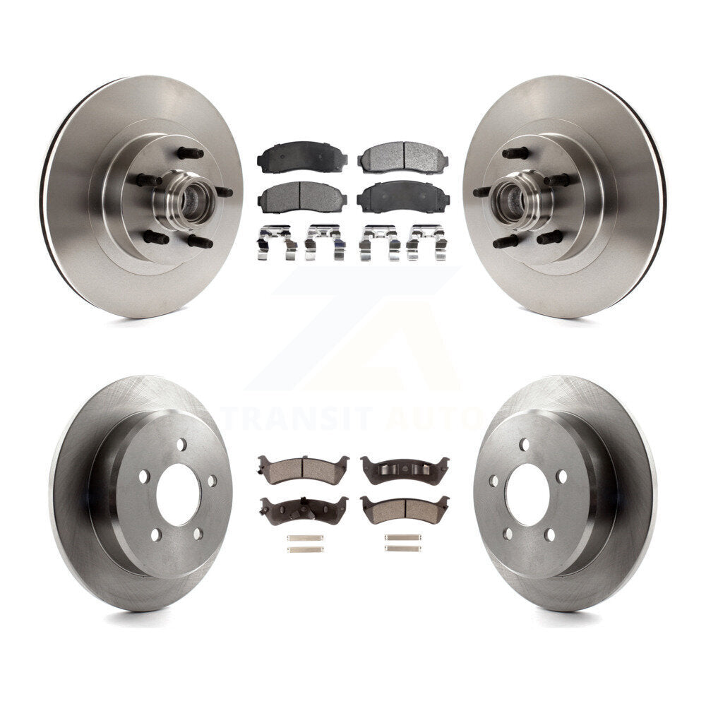 Kit de disques de frein avant et arrière et plaquettes semi-métalliques pour Ford Explorer Sport RW 2001