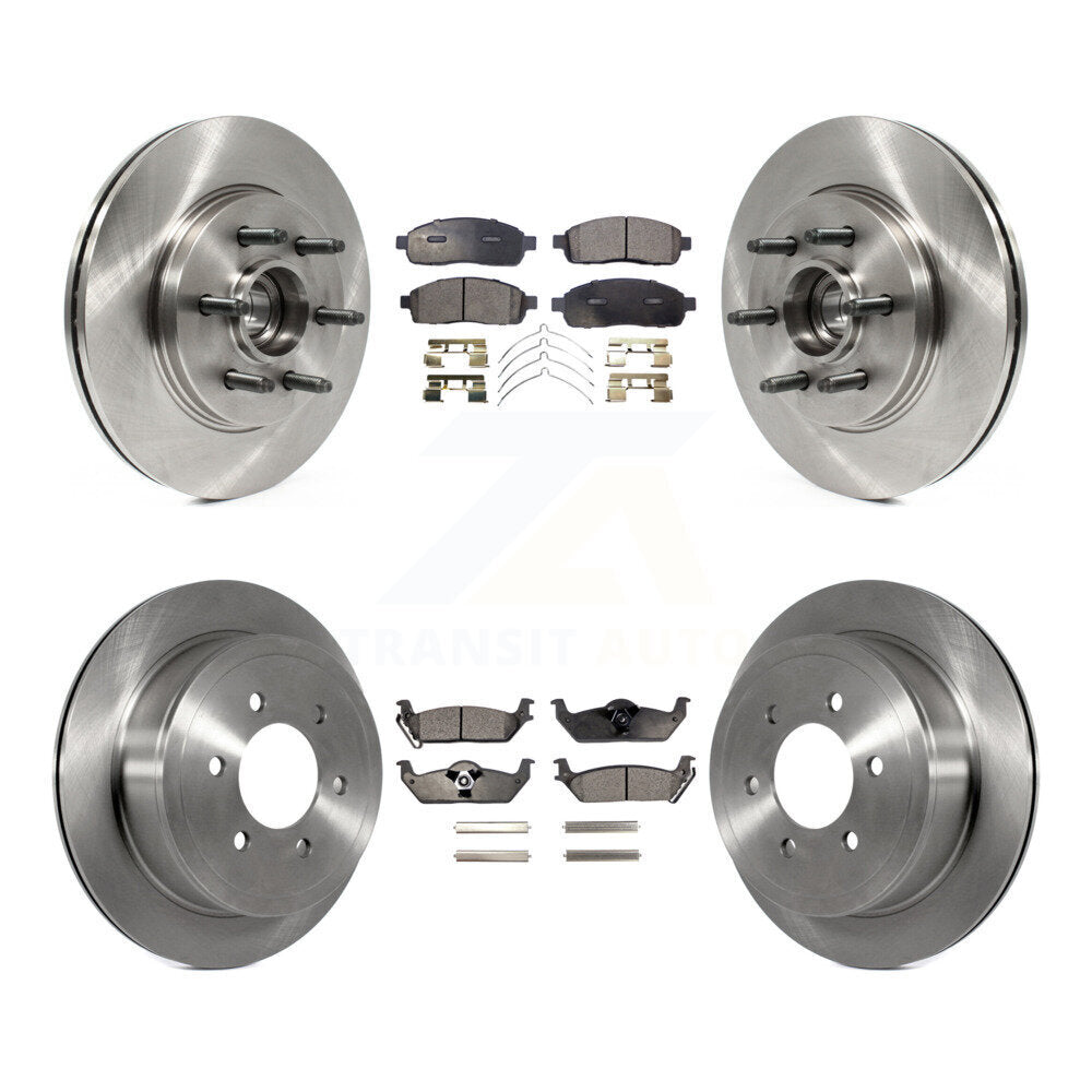 Kit de plaquettes de frein semi-métalliques pour rotors de frein avant et arrière, pour Ford F-150 Lincoln Mark LT RW
