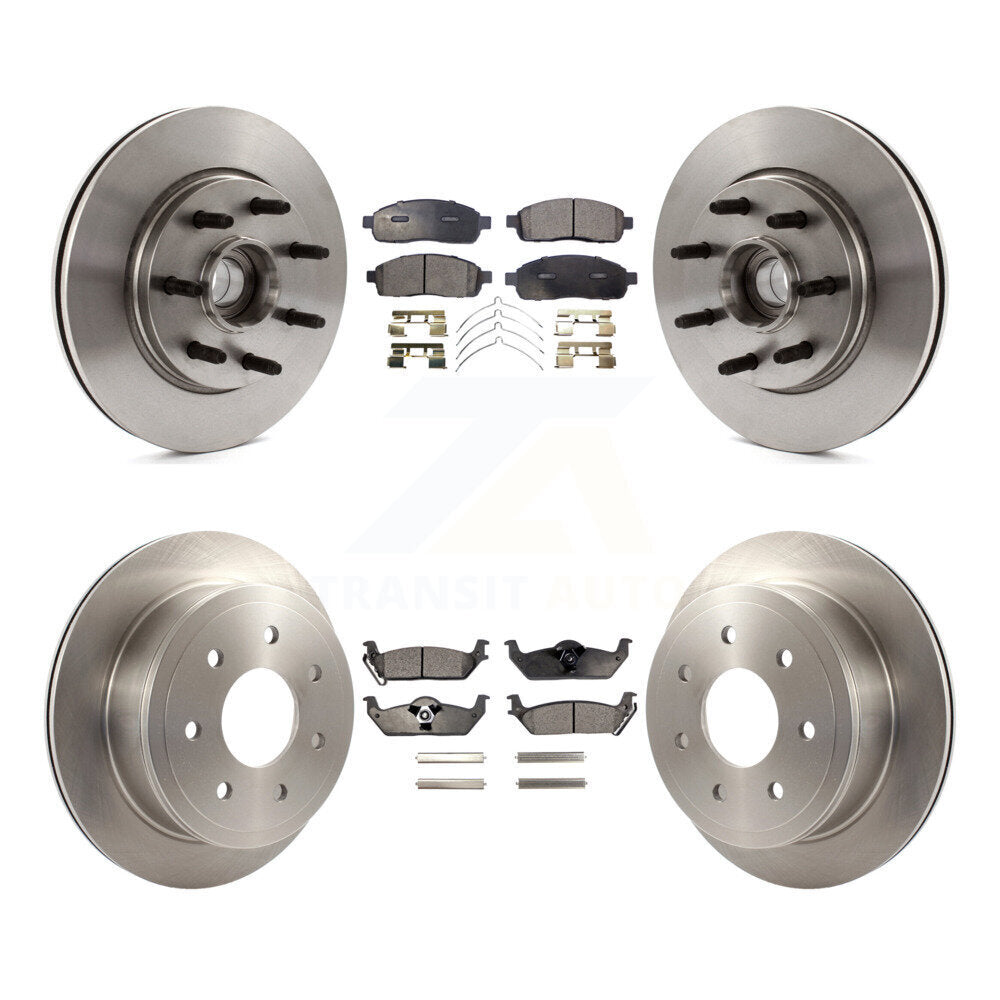 Kit de plaquettes de frein semi-métalliques pour rotors de frein avant et arrière, pour Ford F-150 Lincoln Mark LT RW