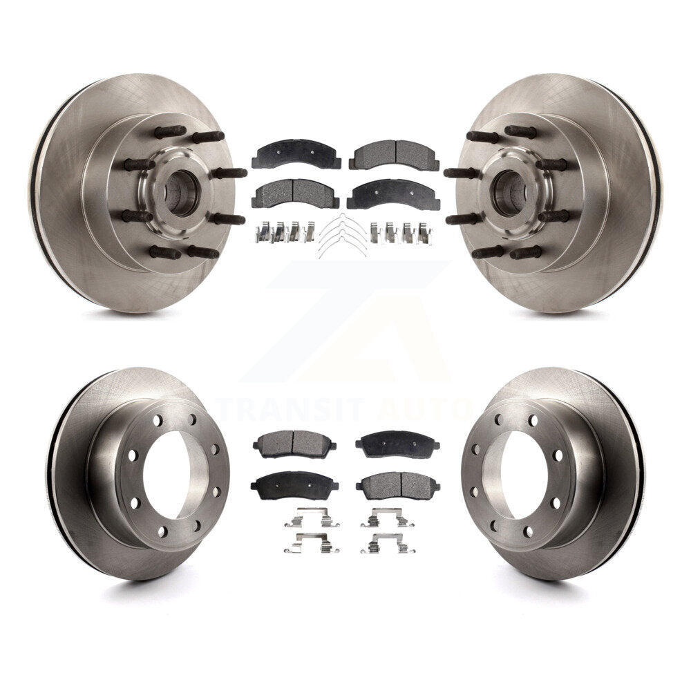 Rotors de frein à disque avant et arrière et kit de plaquettes semi-métalliques pour Ford Excursion RW 2005