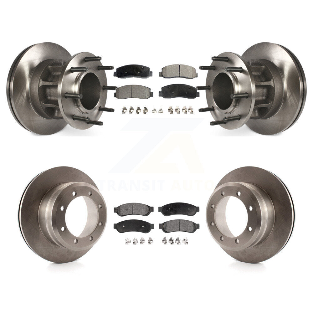 Kit de plaquettes semi-métalliques de Rotor de frein avant et arrière, pour Ford F-350 Super Duty RW 09-10