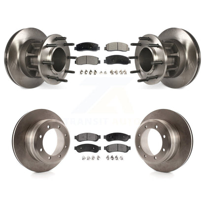 Kit de plaquettes semi-métalliques de Rotor de frein avant et arrière, pour Ford F-350 Super Duty RW 09-10