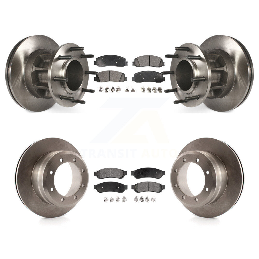 Kit de plaquettes de frein semi-métalliques pour rotors de frein avant et arrière, pour Ford F-350 Super Duty RW 2012
