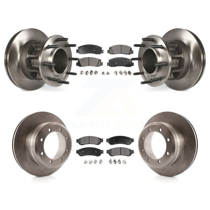 Kit de plaquettes de frein semi-métalliques pour rotors de frein avant et arrière, pour Ford F-350 Super Duty RW 2012