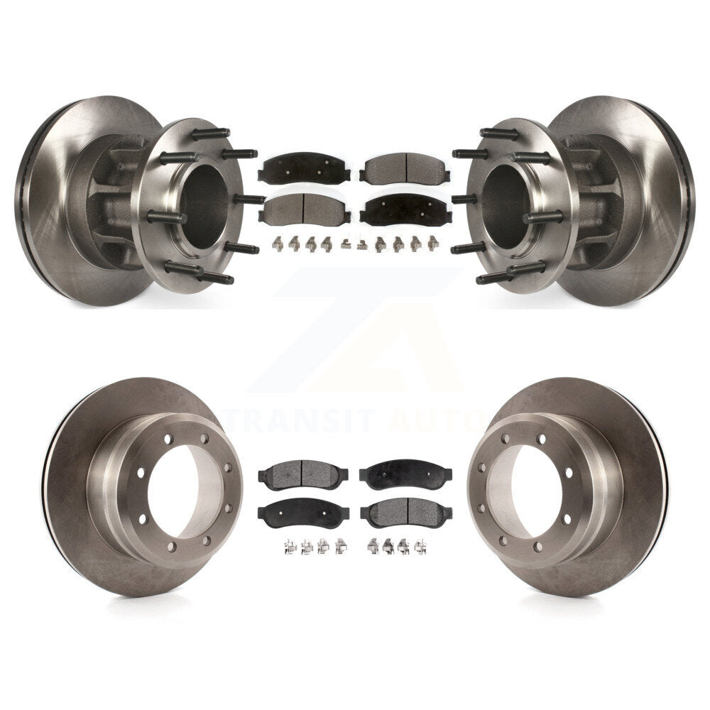 Kit de plaquettes de frein semi-métalliques pour rotors de frein avant et arrière, pour Ford F-350 Super Duty RW 2011