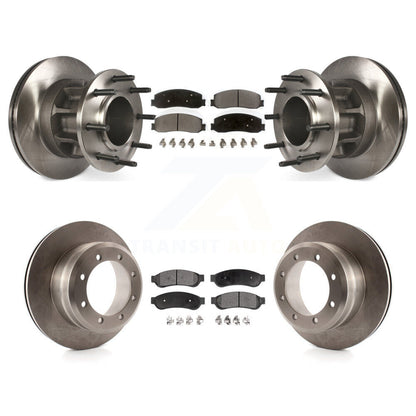 Kit de plaquettes de frein semi-métalliques pour rotors de frein avant et arrière, pour Ford F-350 Super Duty RW 2011