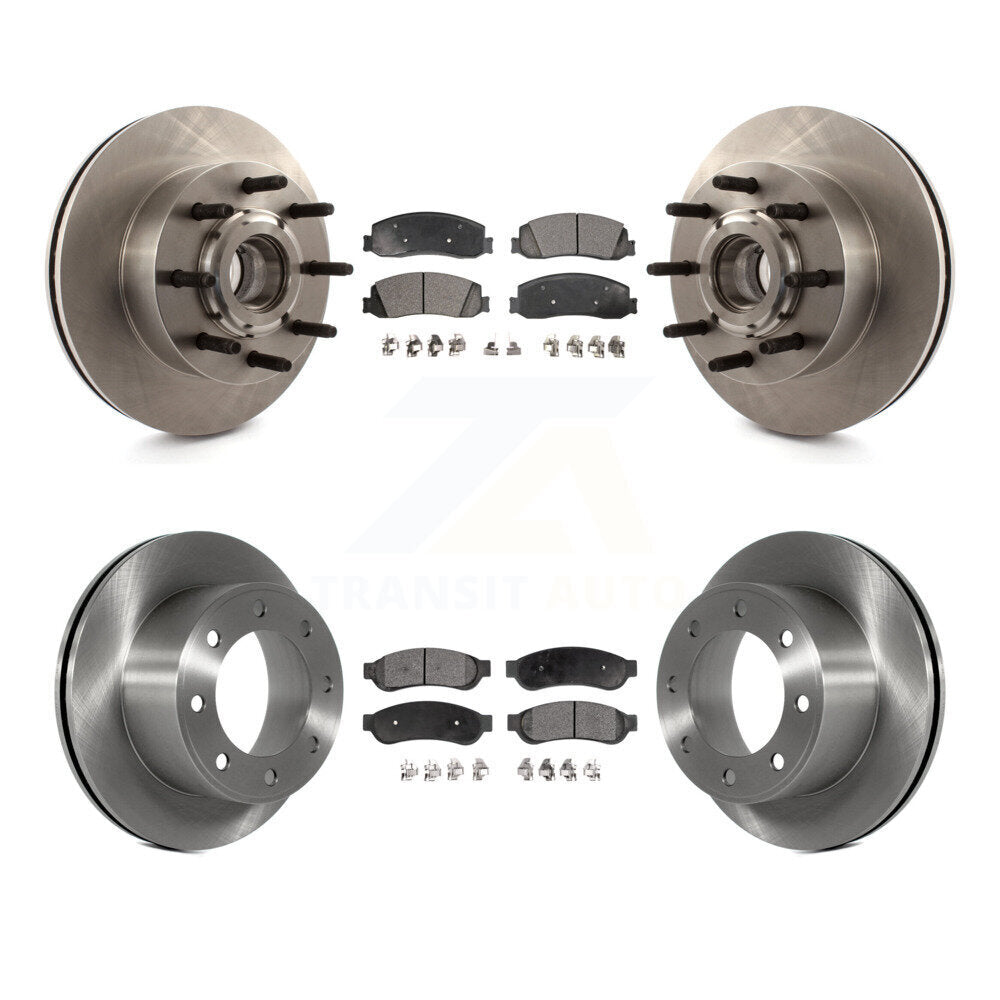 Kit de plaquettes semi-métalliques de Rotor de frein avant et arrière, pour Ford F-250 Super Duty F-350 RW