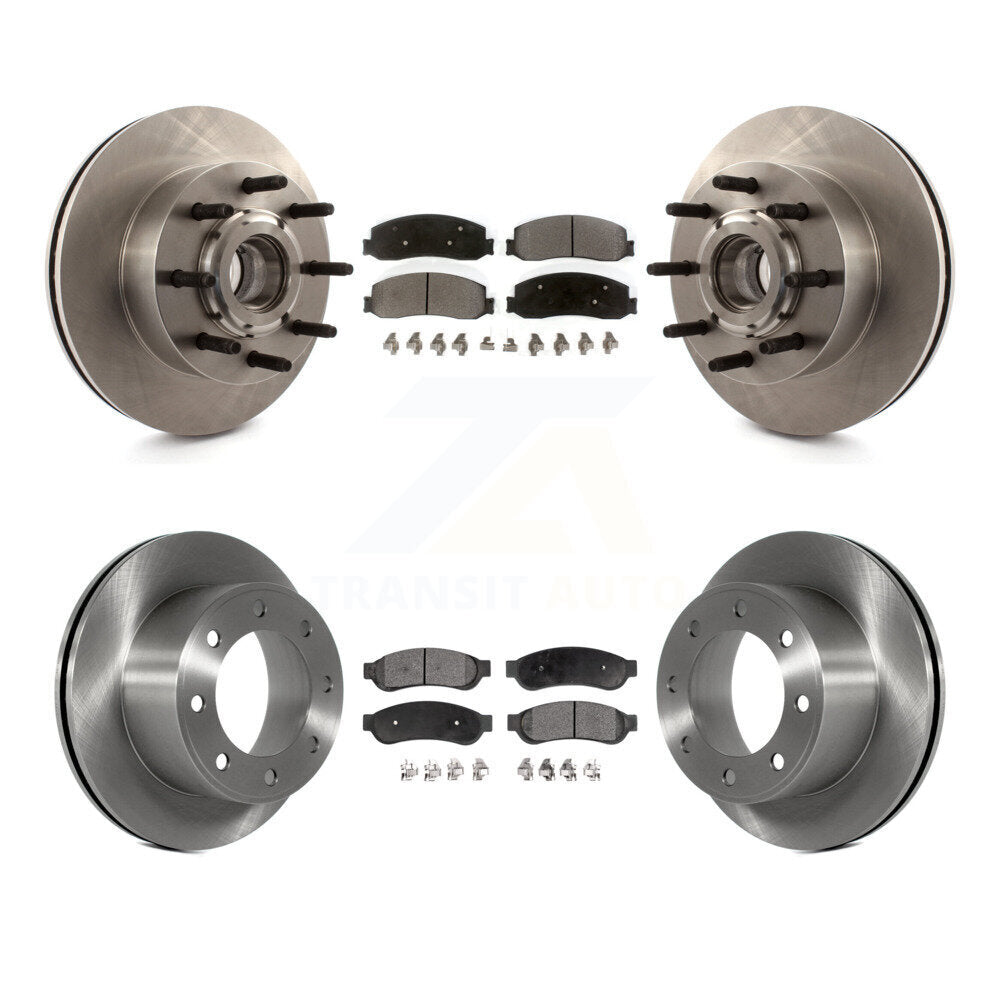 Kit de plaquettes semi-métalliques de Rotor de frein avant et arrière, pour Ford F-250 Super Duty F-350 RW