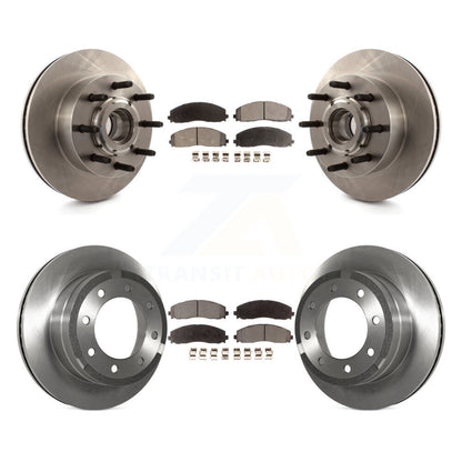Kit de rotors de frein à disque avant et arrière et plaquettes semi-métalliques pour Ford F-350 Super Dut