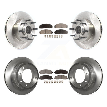 Kit de rotor de frein avant et arrière et plaquettes semi-métalliques pour Ford F-350 Super Duty F-25