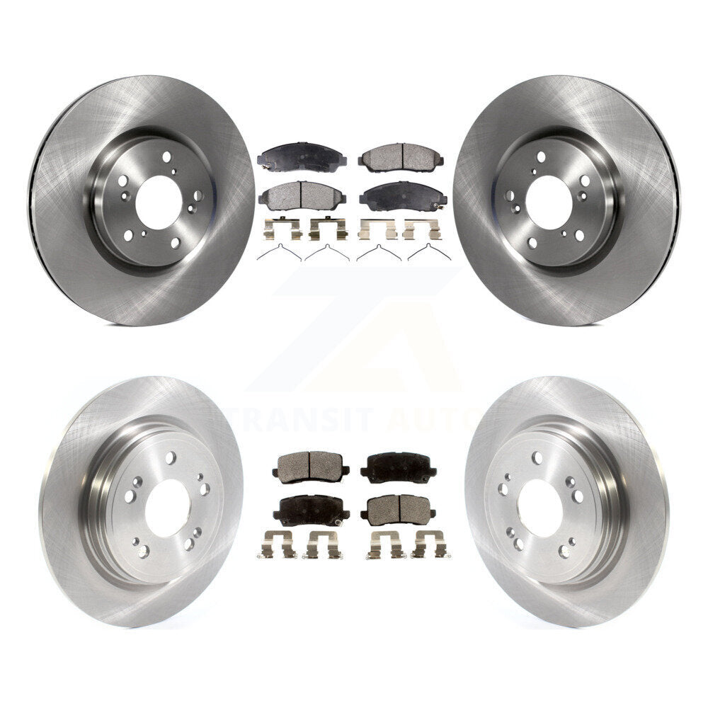 Kit de rotor de frein avant et arrière et plaquettes semi-métalliques pour Acura RLX Sport hybride SH-AW