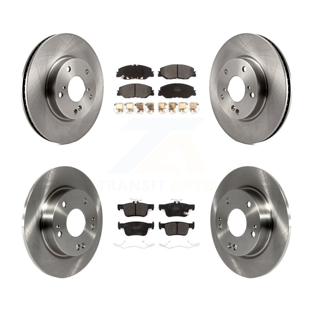 Rotors de frein à disque avant et arrière et kit de plaquettes semi-métalliques pour Honda Insigh 2019 – 2022