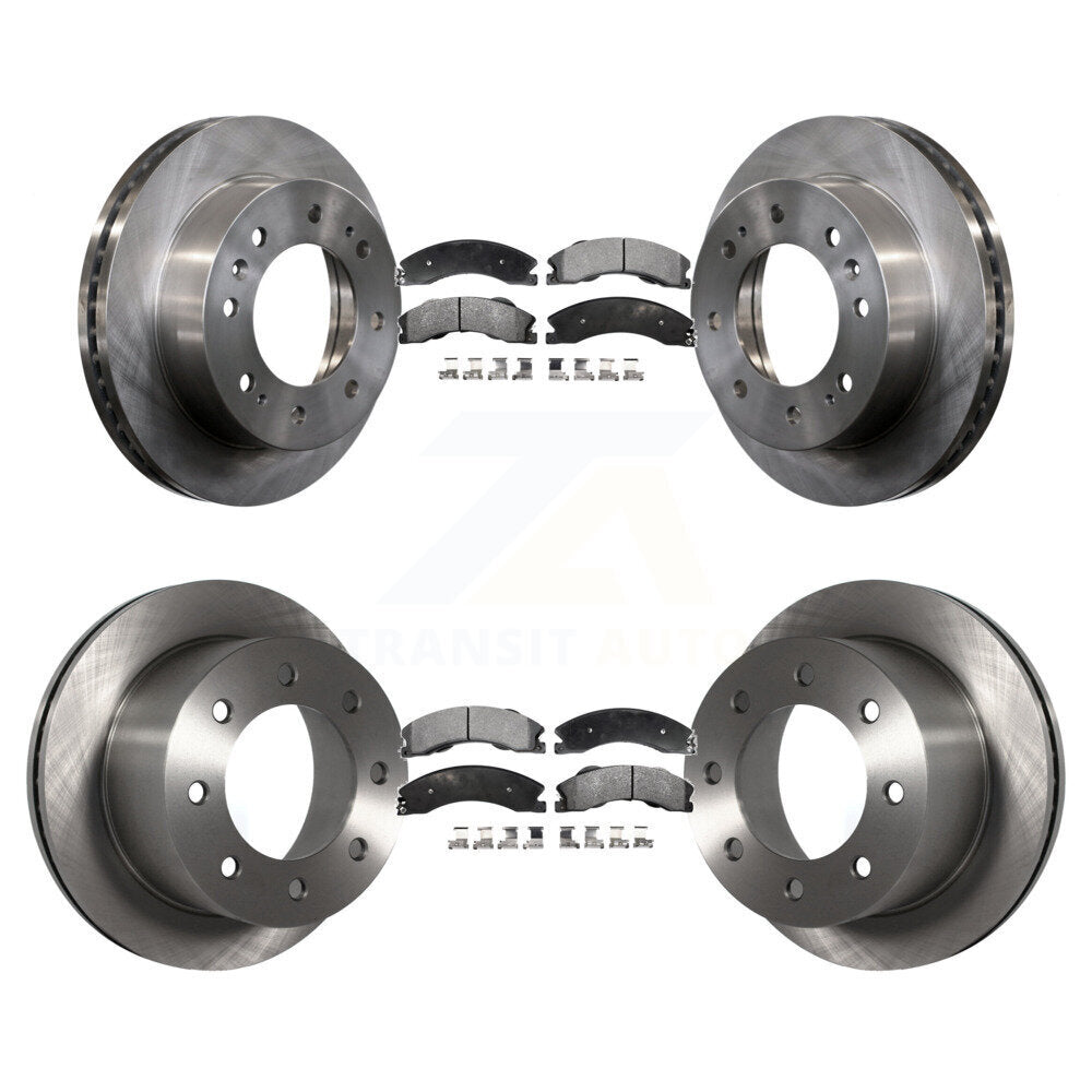 Kit de rotors de frein avant et arrière et plaquettes semi-métalliques pour GMC Sierra 3500 HD Chevrole