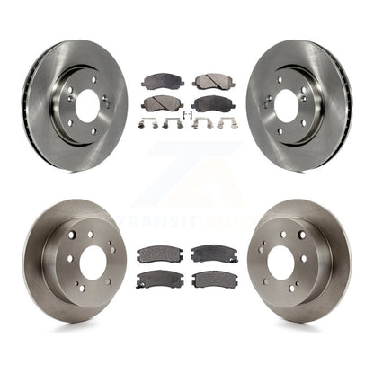 Kit de rotors de frein à disque avant et arrière et plaquettes semi-métalliques pour Mitsubishi Galant