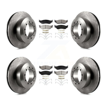 Kit de rotor de frein avant et arrière et plaquettes semi-métalliques pour châssis de camping-car Ford F-53