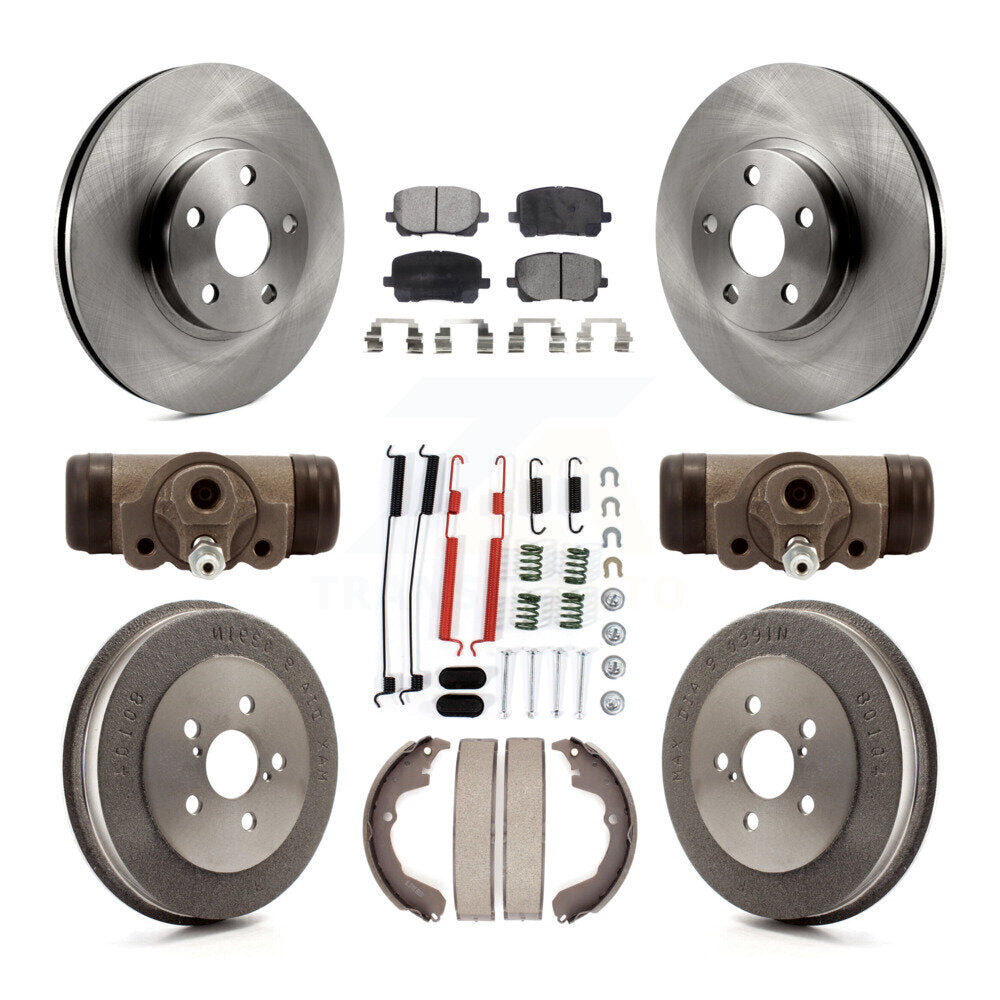 Kit de plaquettes et tambours semi-métalliques pour Rotor de frein avant et arrière (9 pièces) pour Toyota Matrix Vib