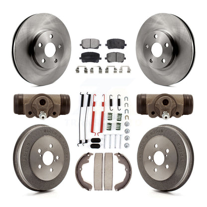 Kit de plaquettes et tambours semi-métalliques pour Rotor de frein avant et arrière (9 pièces) pour Toyota Matrix Vib