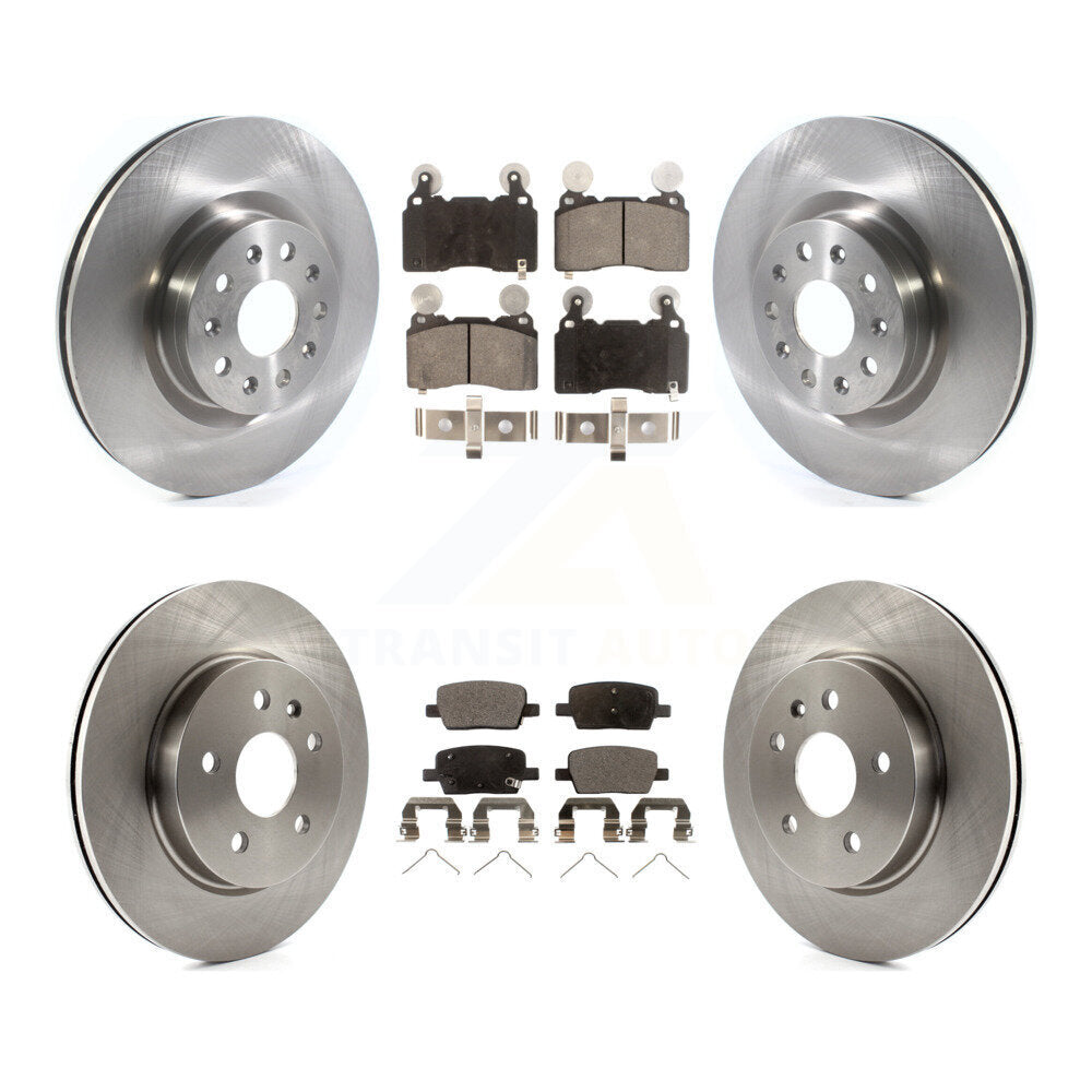 Kit de rotors de frein à disque avant et arrière et plaquettes semi-métalliques pour Cadillac CT6