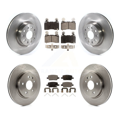Kit de rotors de frein à disque avant et arrière et plaquettes semi-métalliques pour Cadillac CT6