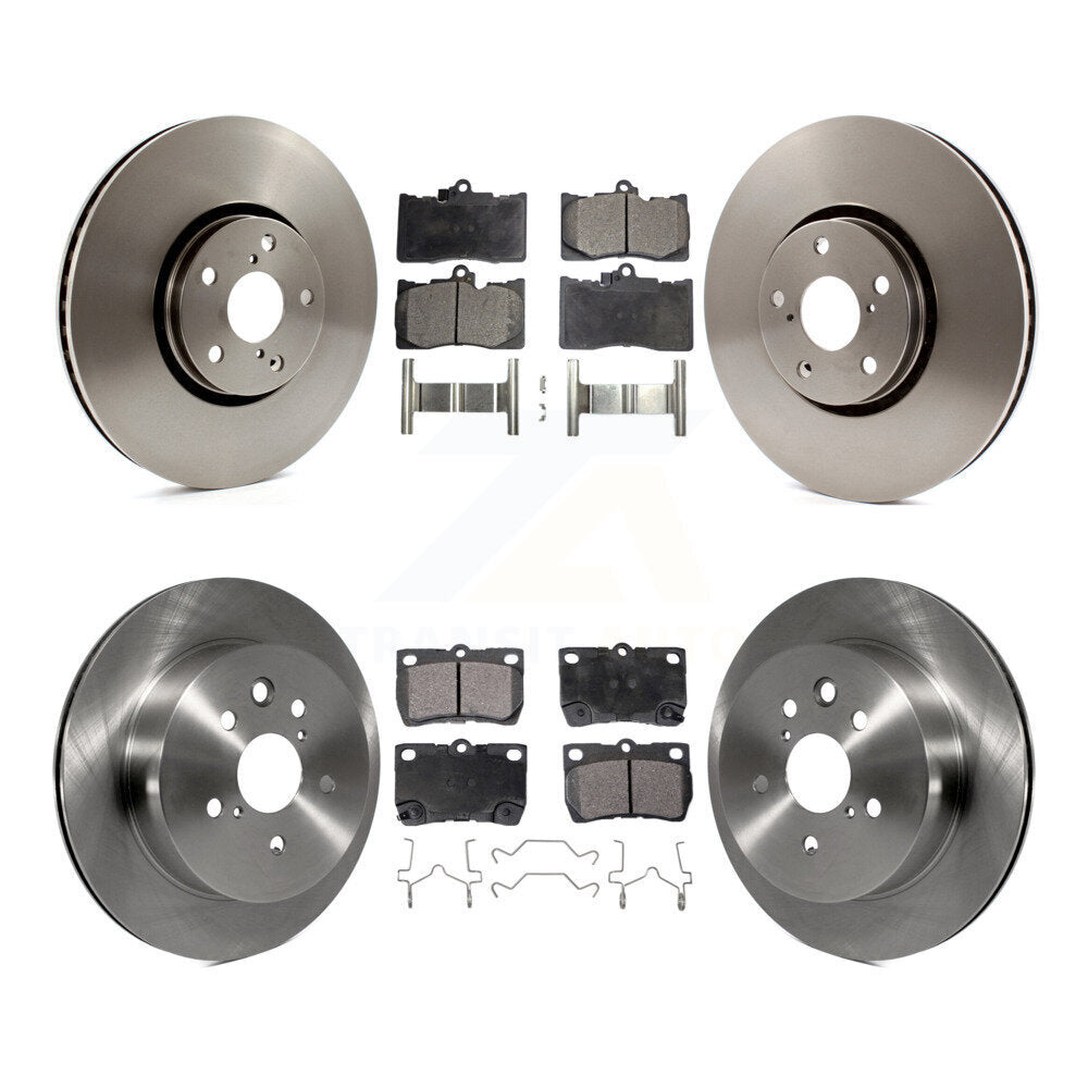 Kit de plaquettes de frein semi-métalliques pour rotors de frein avant et arrière (6 pièces) pour Lexus IS350 GS350 GS450