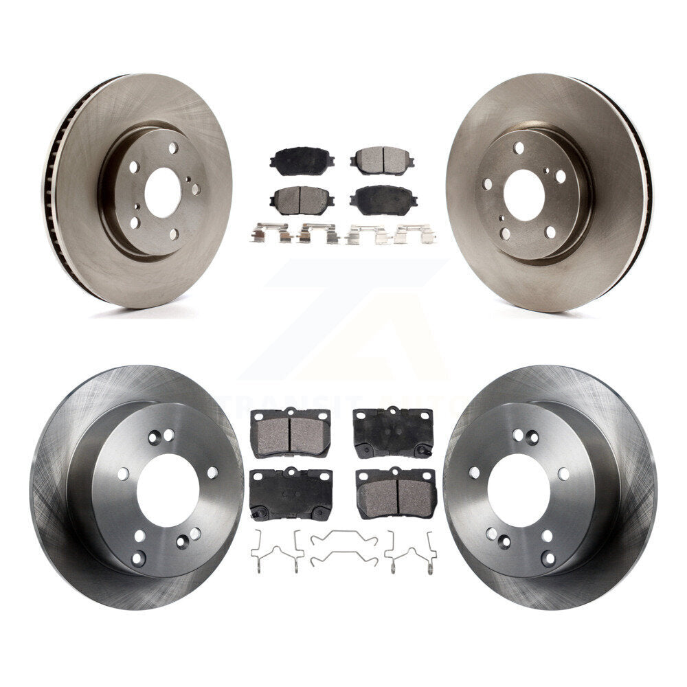 Kit de rotors de frein à disque avant et arrière et plaquettes semi-métalliques (6 pièces) pour Lexus IS250