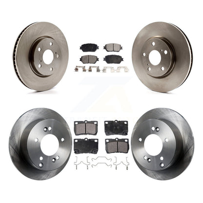 Kit de rotors de frein à disque avant et arrière et plaquettes semi-métalliques (6 pièces) pour Lexus IS250