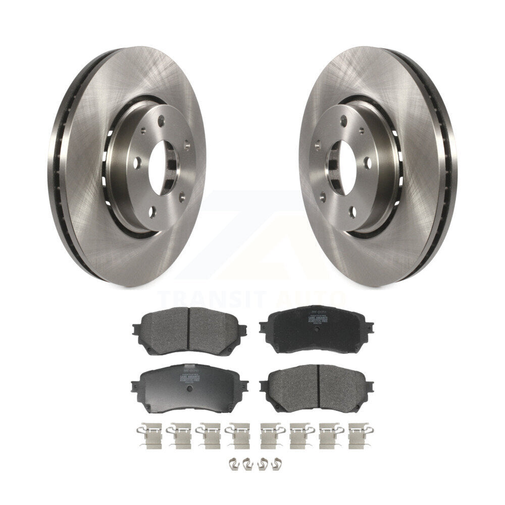 Rotors de frein avant et kit de plaquettes semi-métalliques pour Mazda 6 19-21 à aspiration naturelle