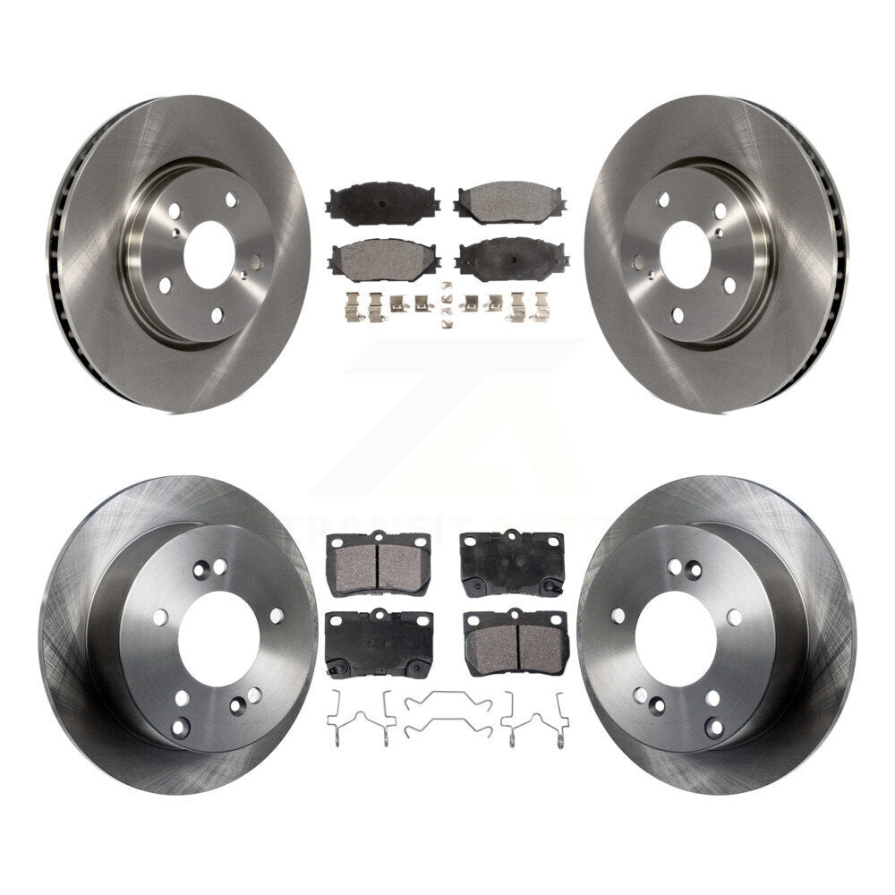 Kit de disques de frein à disque avant et arrière et plaquettes semi-métalliques pour Lexus IS250