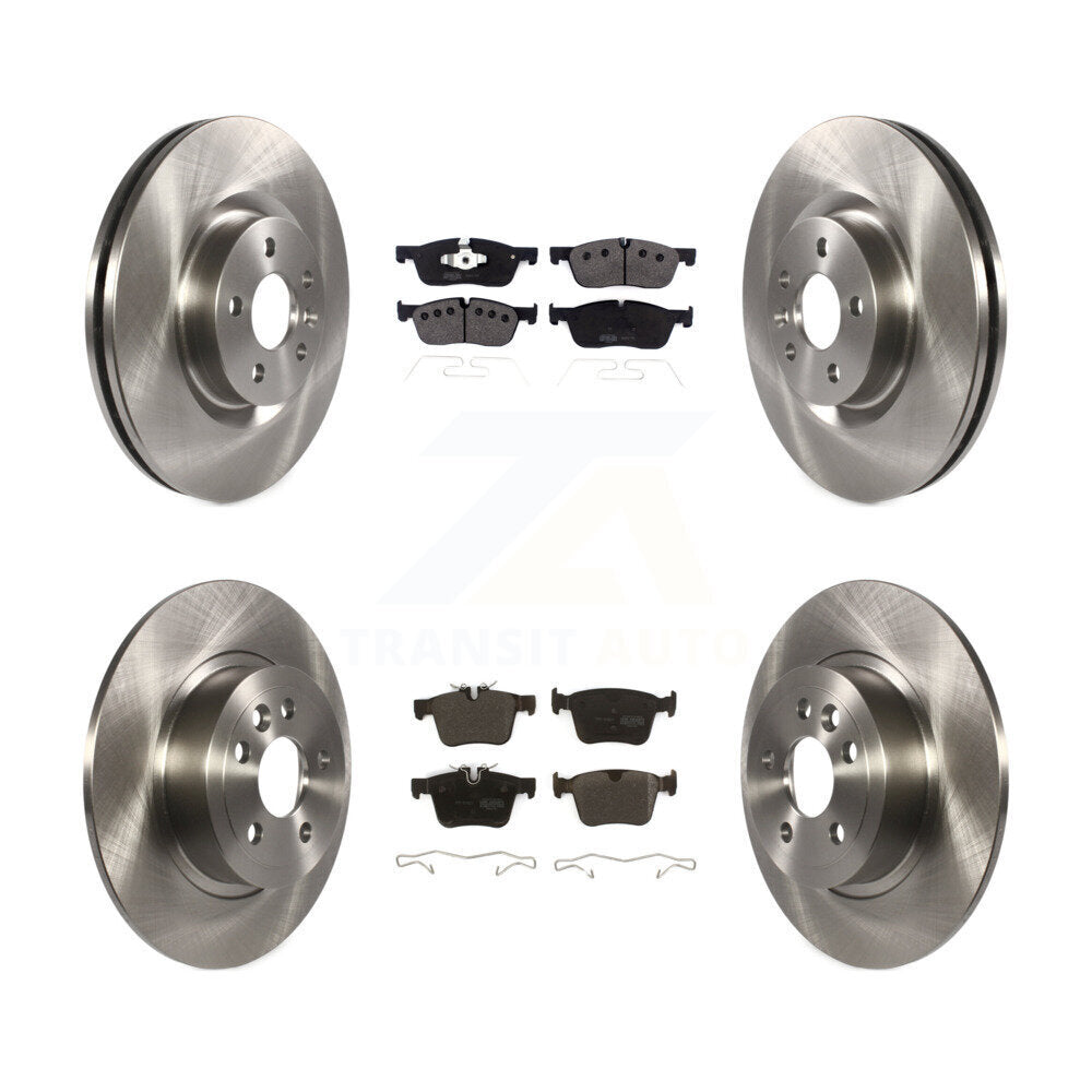 Rotors de frein à disque avant et arrière et Kit de plaquettes semi-métalliques pour Land Rover Range Evoqu