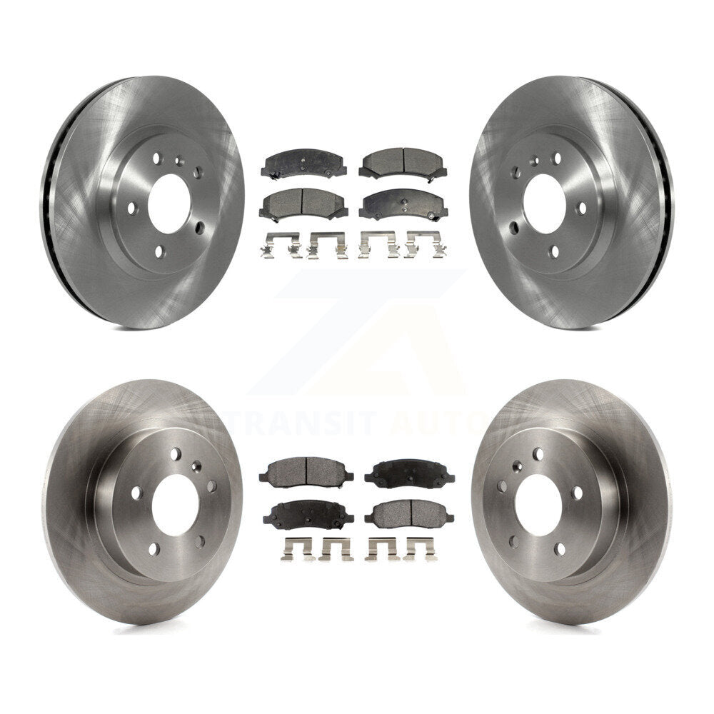 Kit de rotors de frein à disque avant et arrière et plaquettes semi-métalliques pour Buick Lucerne