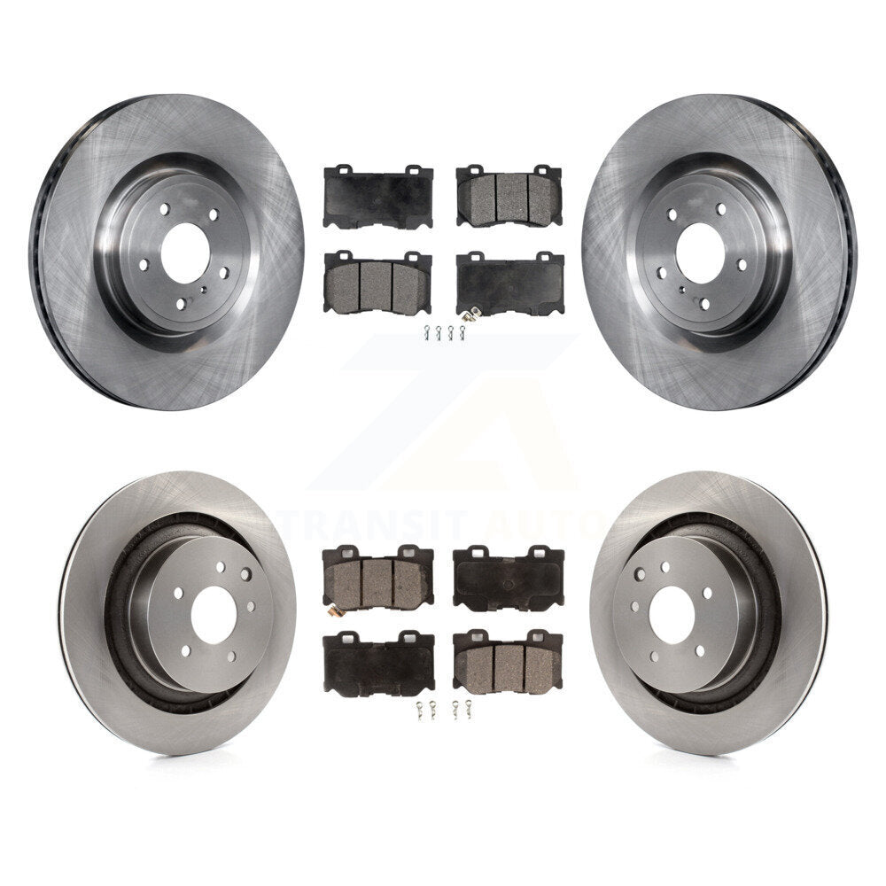 Kit de plaquettes semi-métalliques de rotor de frein avant et arrière pour INFINITI G37 avec frein Brembo