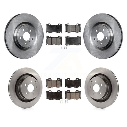 Kit de plaquettes semi-métalliques de rotor de frein avant et arrière pour INFINITI G37 avec frein Brembo