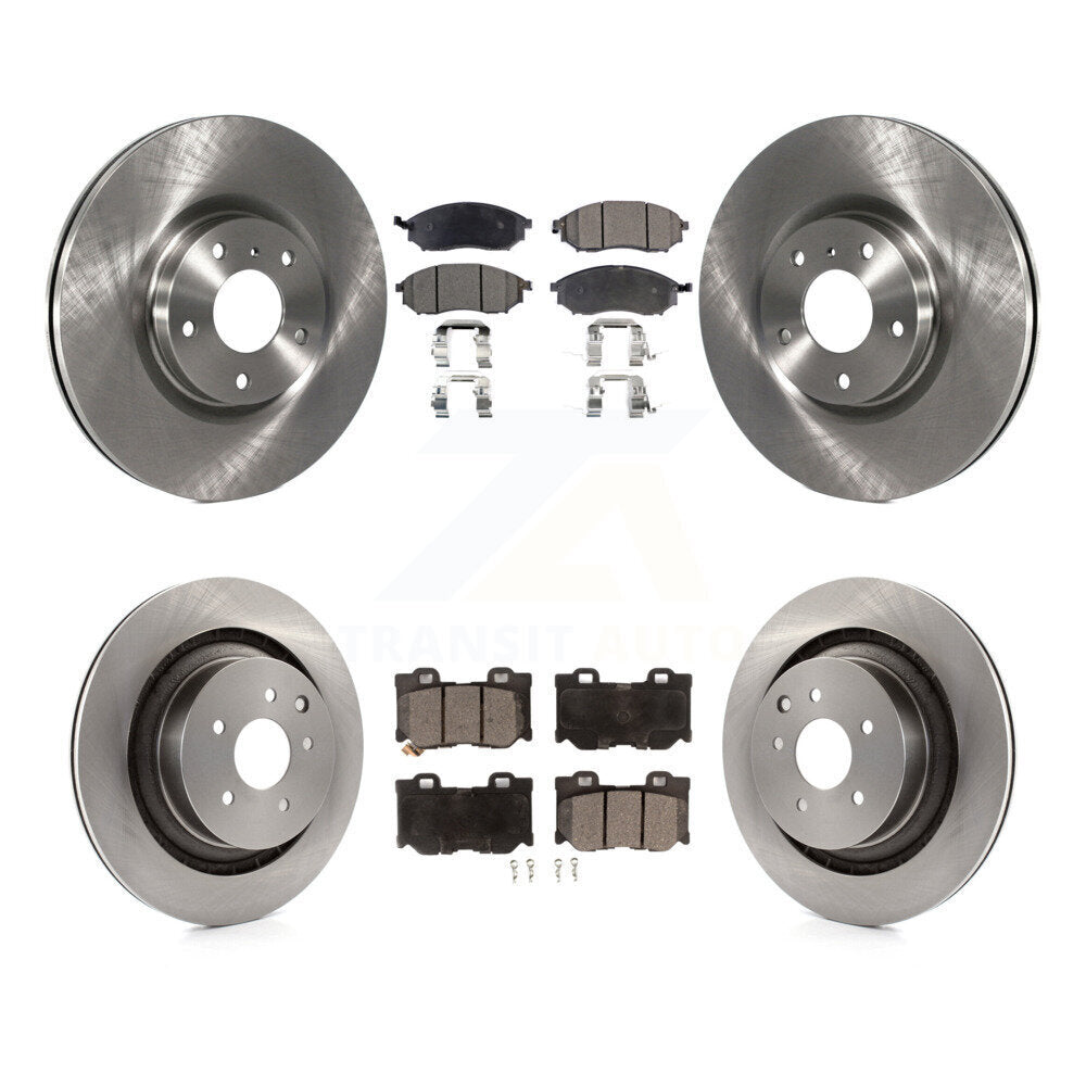 Kit de disques de frein à disque avant et arrière et plaquettes semi-métalliques pour Nissan 370Z