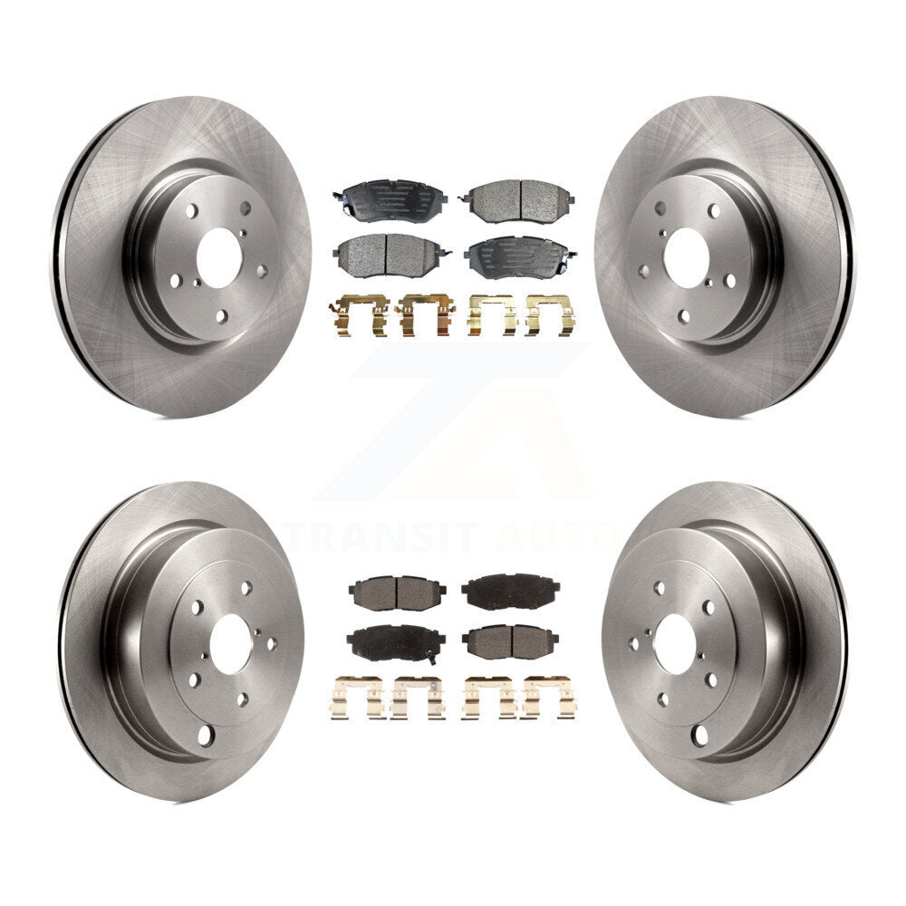 Kit de rotors de frein à disque avant et arrière et plaquettes semi-métalliques pour Subaru Tribeca B9
