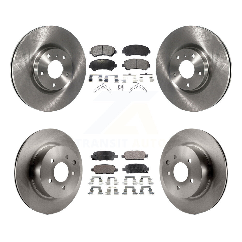 Kit de disques de frein à disque avant et arrière et plaquettes semi-métalliques pour Nissan Maxima