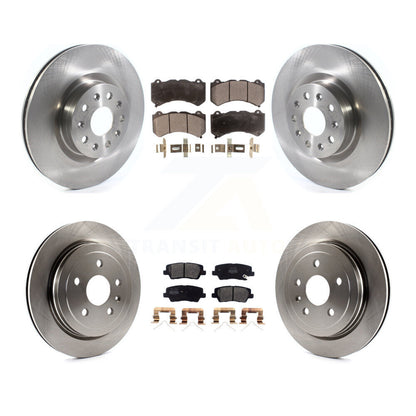 Kit de disques de frein à disque avant et arrière et plaquettes semi-métalliques pour Cadillac CTS