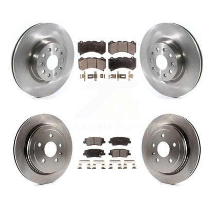 Kit de disques de frein à disque avant et arrière et plaquettes semi-métalliques pour Cadillac CTS